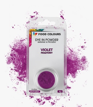FOOD COLOURS Barwnik w proszku WS-P-045 Fioletowy 4g