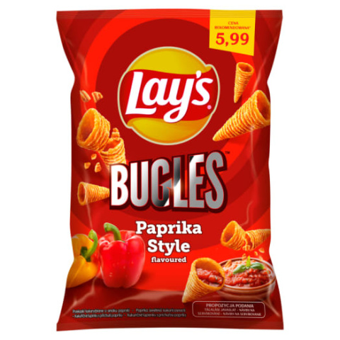 LAY'S Chrupki BUGLES Paprika Style 75g LAY'S Chrupki BUGLES Paprika Style 75g