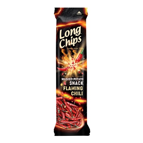 LONG CHIPS Chipsy ziemniaczane o smaku flaming chilli 75 g LONG CHIPS Chipsy ziemniaczane o smaku flaming chilli 75 g