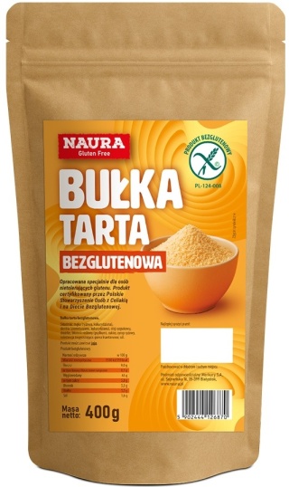 Naura Bułka tarta bezglutenowa panierka 400g