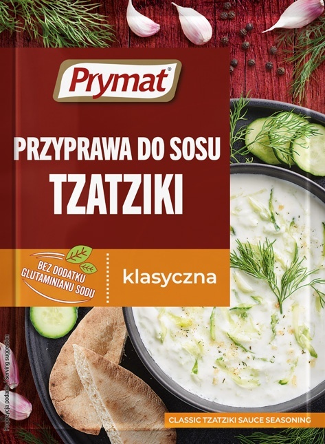 PRYMAT Przyprawa do sosu tzatziki klasyczna 20g PRYMAT Przyprawa do sosu tzatziki klasyczna 20g