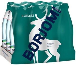 Woda mineralna szkło 330 ml 12 szt. Borjomi zgrzewka